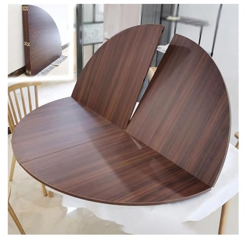 Prolunga for tavolo rotondo pieghevole, grande 47 51 55 59 63 67 71 75 79 83 86 pollici tavolo da gioco pieghevole for sala da pranzo/tavoli for banchetti - senza gambe, salvaspazio(120cm/47in)