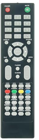 AULCMEET Telecomando,Nuova ine del telecomando per fit for MIIA TV MTV-32DLEHD MTV-C32DLEHD MTV-32LCHD MTV-C50CLEHD MTV-D50DLEFHD MTV-C55DLEFHD