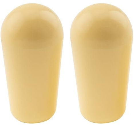 Tiardey 2 Piezas de 3,5 mm para interruptores de Palanca de 3 vías para Guitarra LP, Tapas para interruptores de Guitarra eléctrica (Crema)