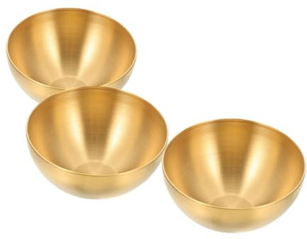 WEKADRIN 3pièces Bol à Mélanger Acier Inoxydable Bol à Nouilles Saladier De Service Accessoire Alimentaire Pour Utilisation Quotidienne