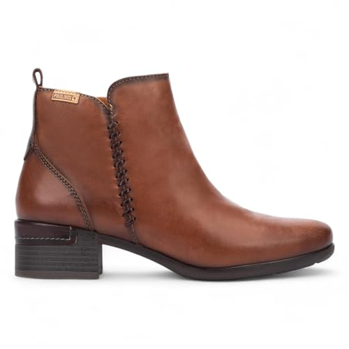 Infinity Women’s Leather Ankle Bootie Zip Heel Boots - Malaga