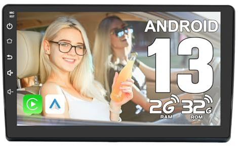 Junsun Android Radio für FIAT Ducato/Peugeot Boxer/Citroen Jumper 2007-2023 | 2GB+32GB, mit 9 Zoll Touchscreen, CarPlay, Android Auto, FM Radio, Bluetooth, WLAN, Navigtion, Lenkradsteuerung, Spilt screen