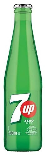 7UP Zero Sugar Free Lemon & Lime Glass Bottle 330ml | Case of 24