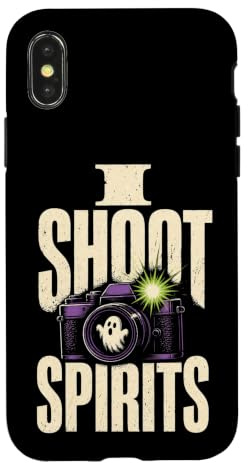 Halloween Photography I Shoot Spirits Camera Ghost Flash Case for iPhone X/XS