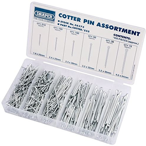 Draper 56375 Split Pin Assortment, 555 Pieces