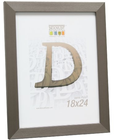 Deknudt Rahmen S41Vd1-15.0X15.0 Bilderrahmen Silber, Kunststoff Schmal