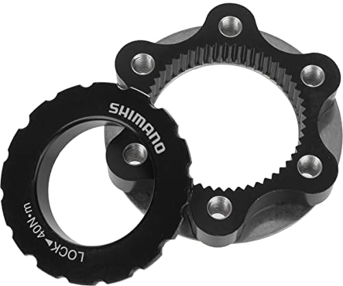 SHIMANO Centerlock to 6-Bolt Rotor Adapter Black, One Size