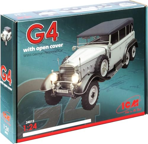 ICM 24012 – 1/24 Mercedes Type G4, Open Design, Game.