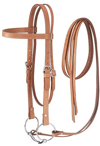 Tough 1 Western Bride en Cuir Marron Clair