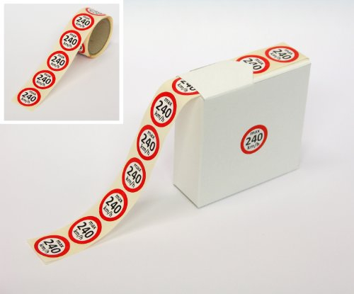 Sticker-Verlag 100 Stück Geschwindigkeitsaufkleber 240 km/h für Winterreifen Kundendienstaufkleber Kundendienst Aufkleber Werkstattaufkleber