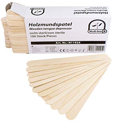 Artisanat Spatule Bouche Spatule de Spatule de Spatule en Bois de Medi-Inn Divers Quantités Top - 100 Stück
