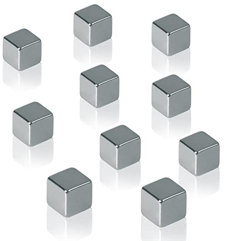 SIGEL GL193 starke SuperDym-Magnete Cube, 10er-Set 1x1x1 cm für Glas-Magnettafeln