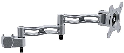 Duronic DML5 SR Monitorarm | Erweiterung für Monitor Halterung | Geeignet für Bildschirme bis 27 Zoll | Tragfähigkeit 8 kg | Zusatzarm mit VESA Halterung für Monitorständer | Aluminium