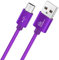 TheMax Micro USB Cable [6.5ft/2m] Nylon Braided Android Charger Fast USB Charging Cable Compatible with Samsung Galaxy J3/J5/J7/S7/S5/, Kindle, Nexus, Nokia,Huawei, HTC, LG and More (6.5ft/2m, Purple)
