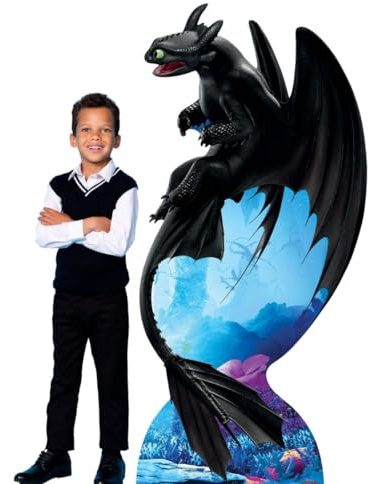 Star Cutouts SC1300 Toothless Dragon Night Fury - How to Train Your Dragon Cardboard Cutout Height 194cm Width 92cm