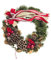 Türkranz Tischkranz Tannenkranz Wandkranz Kranz Weihnachtliche Deko - Red Ø 35 cm Herbst - Winter - Willkommensgruß P1