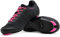 Tommaso Pista Aria Knit Damen Fahrradschuhe Indoor Cycling Class Ready Schuh und Bundle mit kompatiblen Cleat, Look Delta, SPD - Schwarz, Rosa, Grau, Blau, Schwarz Pink Spd, 37 EU