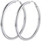 PROSTEEL 80mm große Runde Ohrringe für Damen Mädchen Edelstahl 5mm dicke Creolen Hoop Ohrringe trendige Kreolen Schmuck Accessoire