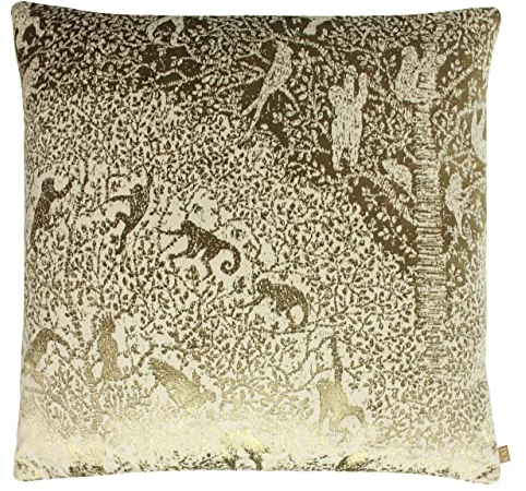 Kai Tilia Feder gefüllt Kissen, Polyester, Gold, 55 x 55cm