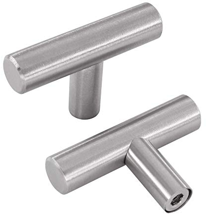 LONTAN 15 Stück Möbelknöpfe Schrankknöpfe Edelstahl Möbelknöpfe Silber Knöpfe Schrank Schubladenknauf Schubladenknöpfe Schrankknöpfe für Badezimmer, Schlafzimmer