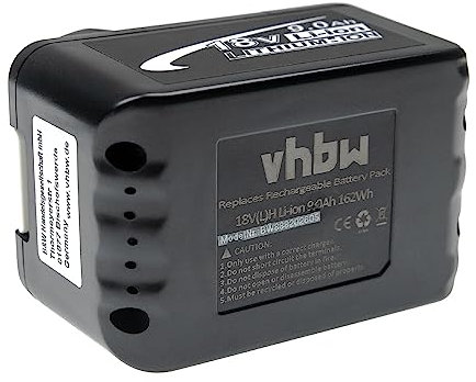 vhbw Akku kompatibel mit Makita DUB184, DUB183, DUB184Z, DUB361Z, DUB362, DUB361, DUB362Z, DUB183Z Werkzeug (9000 mAh, Li-Ion, 18 V)