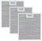 Filtro Campana Extractora 305 x 267, Filtro de Grasa Compatible con Elica Campana Extractora de Cocina por Poweka (3 Piezas)