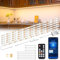 wobsion Bluetooth Led Leiste 6X50CM mit Fernbedienung Warmweiß,Led Lichtleiste Küche Unterbau 2700K,Led Strip Warmweiß 3M,Led Küchenbeleuchtung Unterbau 1500 LM,Unterschrankleuchte Beleuchtung Küche