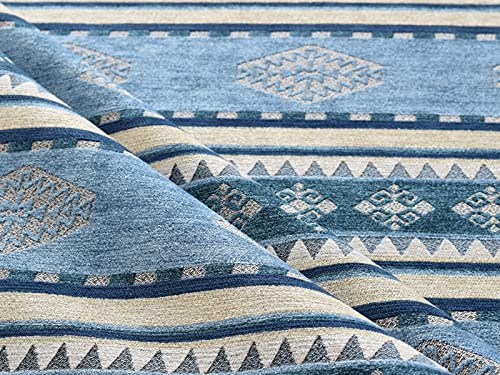 Kilim-Muster, Polsterstoff, Kelim, Bohemian, Boho, Wandteppich, Tribal, südwestlich, türkisch, persisch, marokkanisch, mexikanisch, ethnischer Stoff, Meterware (139,7 x 365,8 cm)