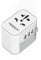 TESSAN Universal Travel Adapter Worldwide, International Plug Adapter with 3 USB, All in One Power Adaptor for UK to European EU Australia USA (Type E,F, G, B, I), Grey White