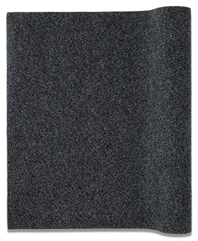 Tappeto passatoia corsia Oscar Fondo Impermeabile, Zerbino per Ingresso, Porta di casa, Corridoio, Cucina, Ufficio e Negozi, 1 Metro Lineare - Nero, Largo 200 cm.