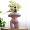 Gugugo, dekorative Vase in Pilzform mit Körpermotiv, originell und witzig, süßes und lustiges Boho-Dekor für Zuhause und Badezimmer, Pilz-Gesäß-Vase für Blumen, moderne Wohnästhetik, lavendelfarben