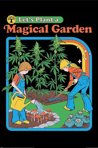 Steven Rhodes Poster Let's Plant A Magical Garden