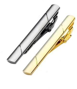 2 Pièces Pince à Cravate Homme, Pince à Cravate Cuivre, Pince à Cravate Slim, Epingle a Cravate Homme, Pinces à Cravate Classiques, pour D'affaires, Mariage, Vie Quotidienne,Doré, Gris