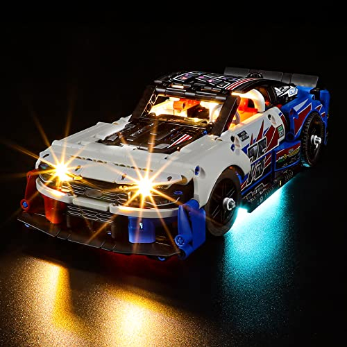 YEABRICKS LED Licht für Lego-42153 Technic NASCAR Next Gen Chevrolet Camaro ZL1 Bausteine Modell (Lego Set Nicht enthalten)
