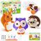 BWkoss Häkelset für Anfänger, niedliches Eulen-Igel, Eichhörnchen-Starter-Set für Erwachsene und Kinder, komplettes Materialpaket mit Schritt-für-Schritt-Anleitung und Video-Tutorials für