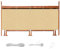 Balkonbespannung 65 x 550 cm Windschutz Staubschutz Balkon Sichtschutz Ohne Bohren mit Ösen Nylon Kabelbinder und Kordel für Gartenzaun Balkonzaun, Khaki