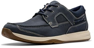 Clarks Herren Sailview Lace, Marineblau, 42 EU