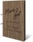 Personalisiertes Abschied Fotoalbum echtes Holz DIN A4 Rente Erinnerungsbuch mit Lasergravur - Machs Gut - mit 25 Blatt / 50 Seiten Fotokarton Schwarz