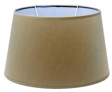 Lampenschirm Stoffschirm Stoff E14 / E27 Fassung oval H 15 cm (sand)