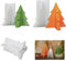 Gfamous 2 Stück 3D Weihnachtsbaum Silikonform, Kreativer Baum Mit Vier Ecken, DIY Tannenbaum Ornament Giessformen für Weihnachten