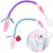 Nurse is Love 2 Stück Scherenhalter, Spiral-Schlüsselanhänger aus Silikon mit Taschenclip und Mini-Karabiner, um deine Scheren sicher zu halten krankenschwester geschenke krankenschwester zubehör