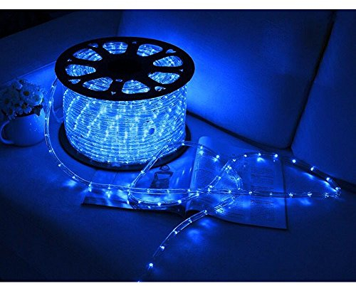 Ansobea LED Lichterschlauch Außen, 20m 480 Lichtschlauch außen Wasserfest LED Schlauch, Blau mit Timer & 8 Modi Lichterkette,für Außen Innen Party Hochzeit Weihnachten Dekolicht