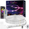 100ft Outdoor LED Strip Lights Waterproof, IP68 Outside Light Strip With Remote and App Control, Exterior Rope Lights Music Sync RGB for House Party Decoration