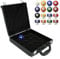 Cocoarm Snooker Billiard Balls Storage Box Holds 16 Balls Pool Balls Carrying Case Securely Closes with 2 Stainless Steel Latches, Provides Extra with Foam Padded Interior