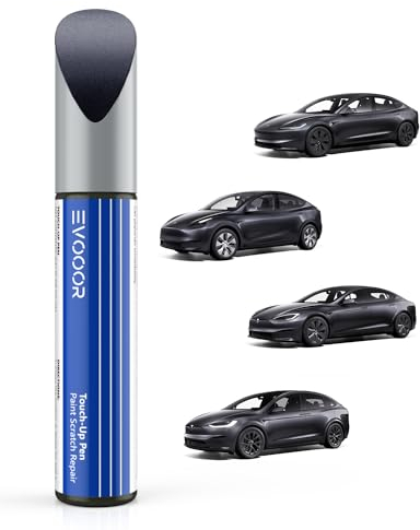 EVOOOR Tesla Lackstift Auto - DIY Kratzer Reparatur mit Farbabstimmung für Model 3/Y/S/X (Stealth Grey(PN01))