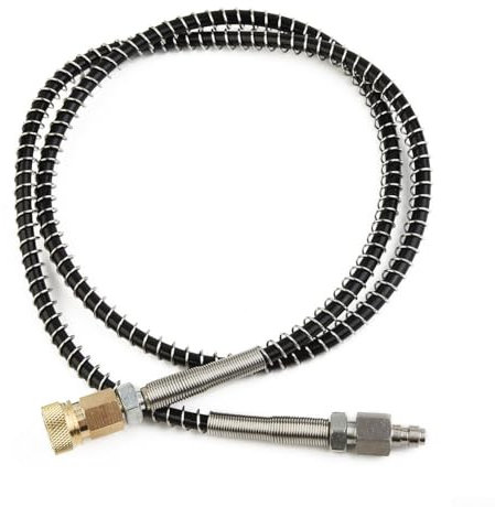 HPLIVE Paint-Ball Hose PCP DN2 4500 psi 36'' Microporous Hose 90cm Microporous Hose with Strain Relief for Air Fill Station/Charging Adaptor for High Pressure Tanks Hand Pumps