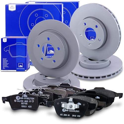 ATE Bremsenset inkl. Bremsscheiben vorne Ø 278 mm vorne belüftet + hinten Ø | Kompatibel mit: FORD FOCUS III, FOCUS III Kasten/Kombi, FOCUS III Kasten/Schrägheck, FOCUS III Stufenheck, FOCUS III Turnier
