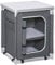 Outsunny Faltbarer Camping-Küchenschrank mit 2 Regalen und Tragetasche, Aluminium und Oxford-Gewebe 60x49x70 cm grau