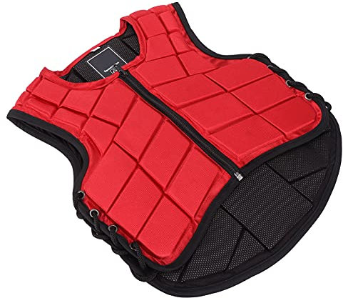 Sonew Gilet équestre, Gilet d'équitation pour Femme, Protection d'équitation, Veste d'équitation avec Rembourrage en Mousse (CM)