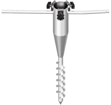 JISADER Soporte para Paraguas, sombrilla de Playa, Tornillo de Anclaje de Arena, Base de Paraguas Ajustable a Prueba de Viento de Hierro para Patio Trasero,